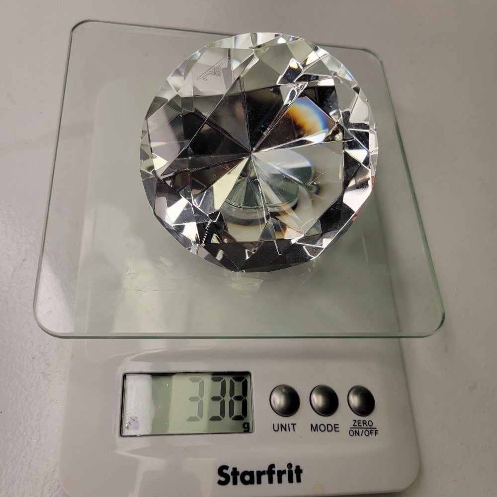 Crystal Diamond Shape Paperweight - Picture 3 of 12